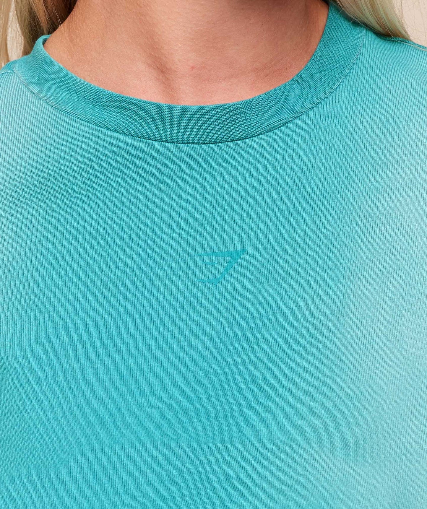Gymshark Summer Tie-Dye Graphic Oversized T-Shirt - Jewel Teal/Wash