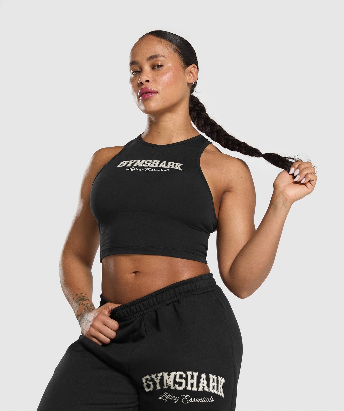 Gymshark Lifting Essentials Graphic Tank - Black