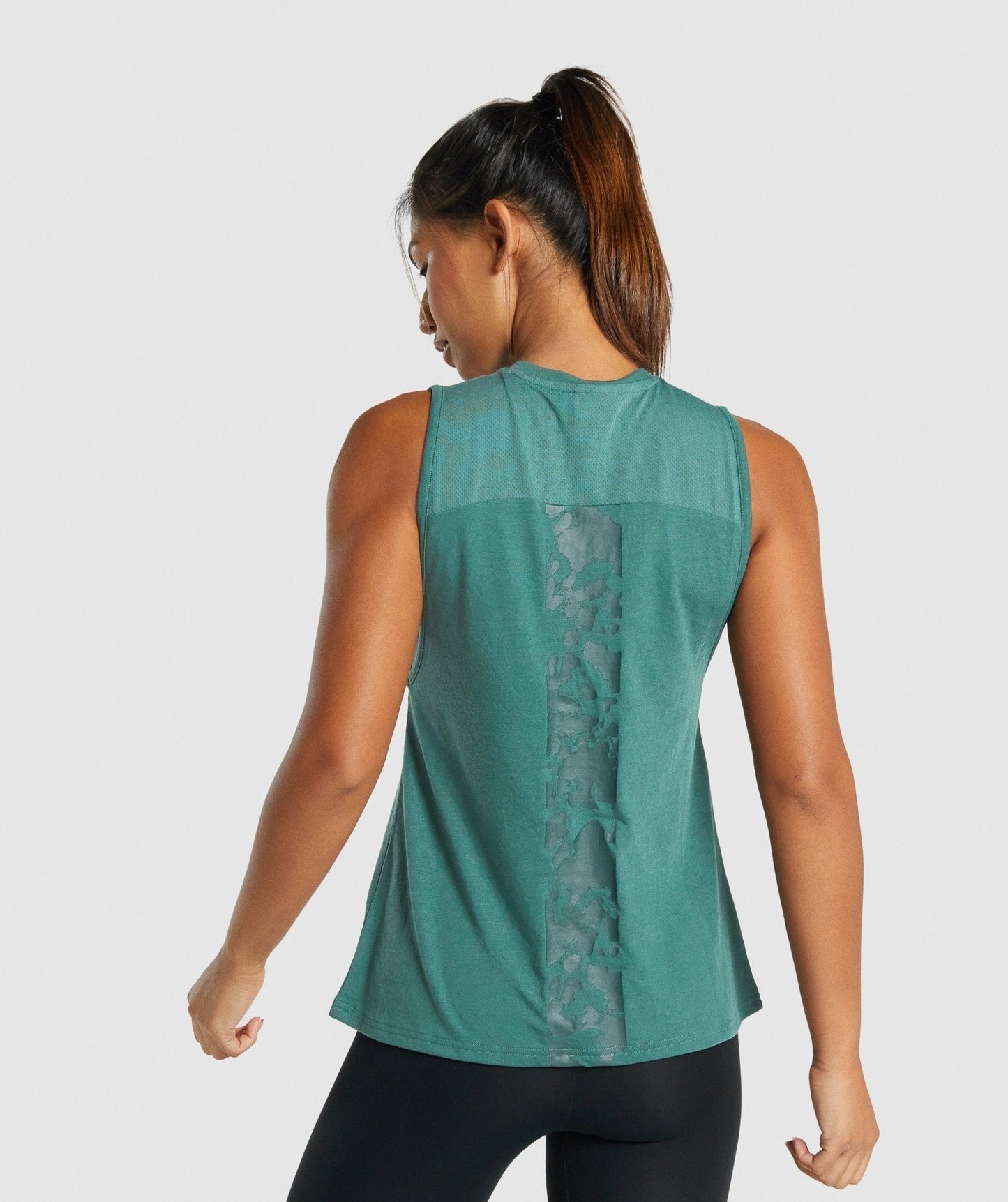 Gymshark Camo Graphic Tank - Dark Green