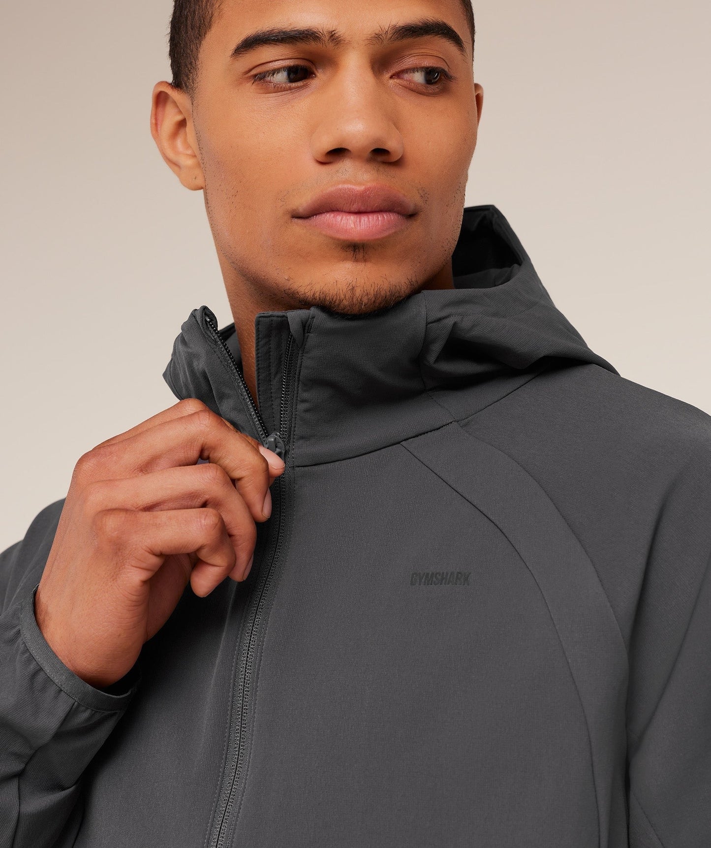 Gymshark Weekend Zip Through Shell Jacket - Grey