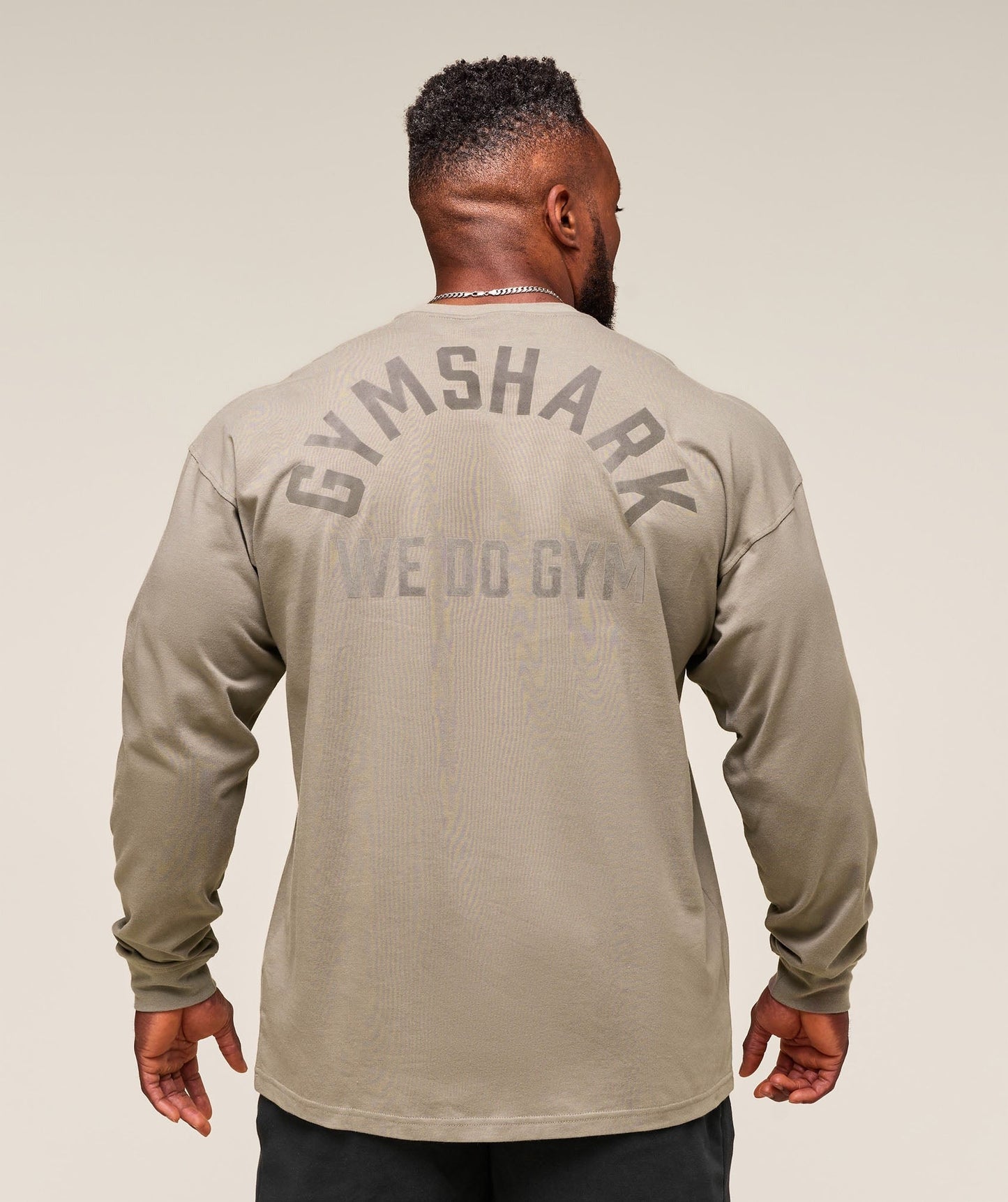 Gymshark We Do Gym Long Sleeve T-Shirt - Linen Brown