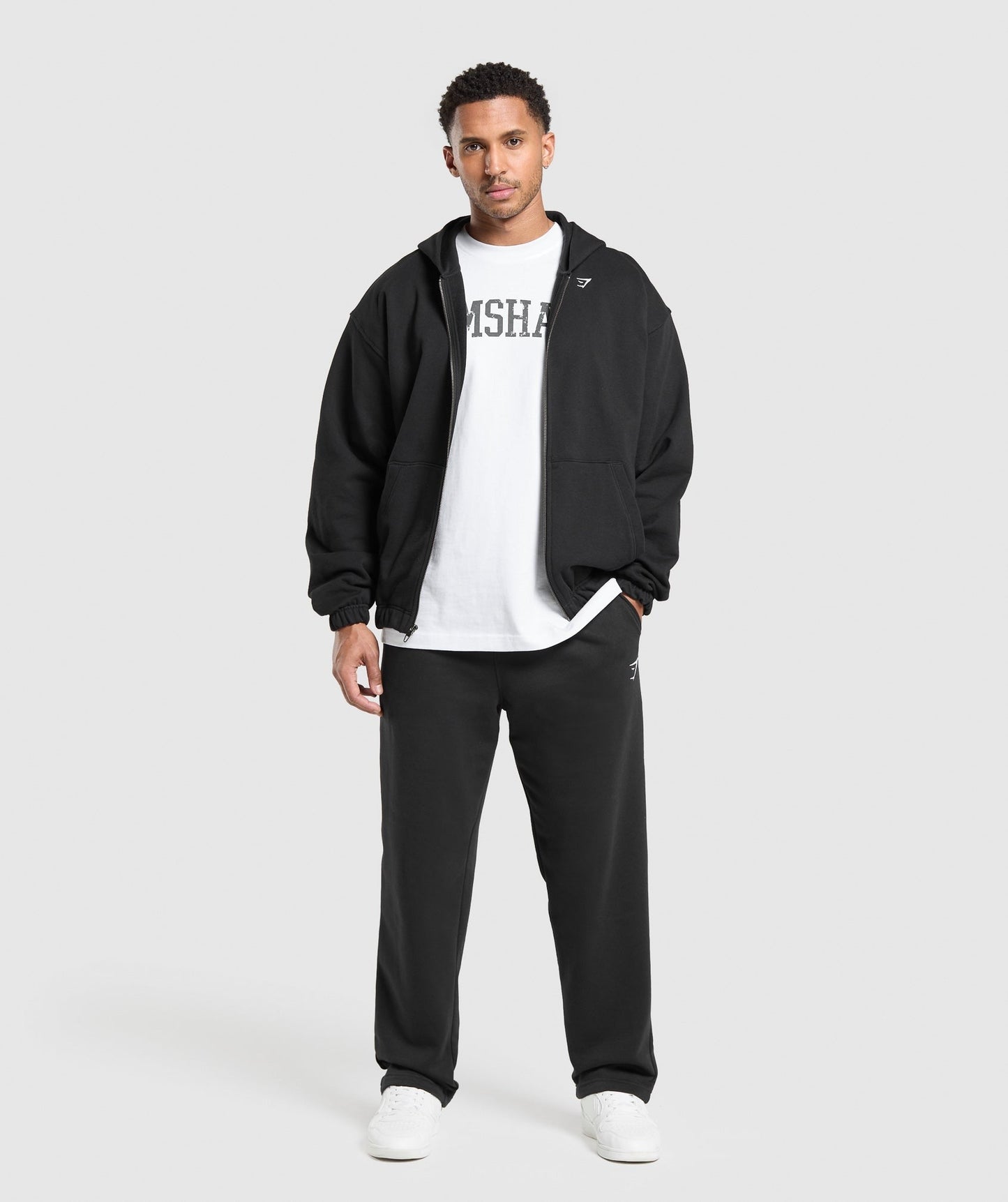 Gymshark Rest Day Essentials Zip Hoodie - Black