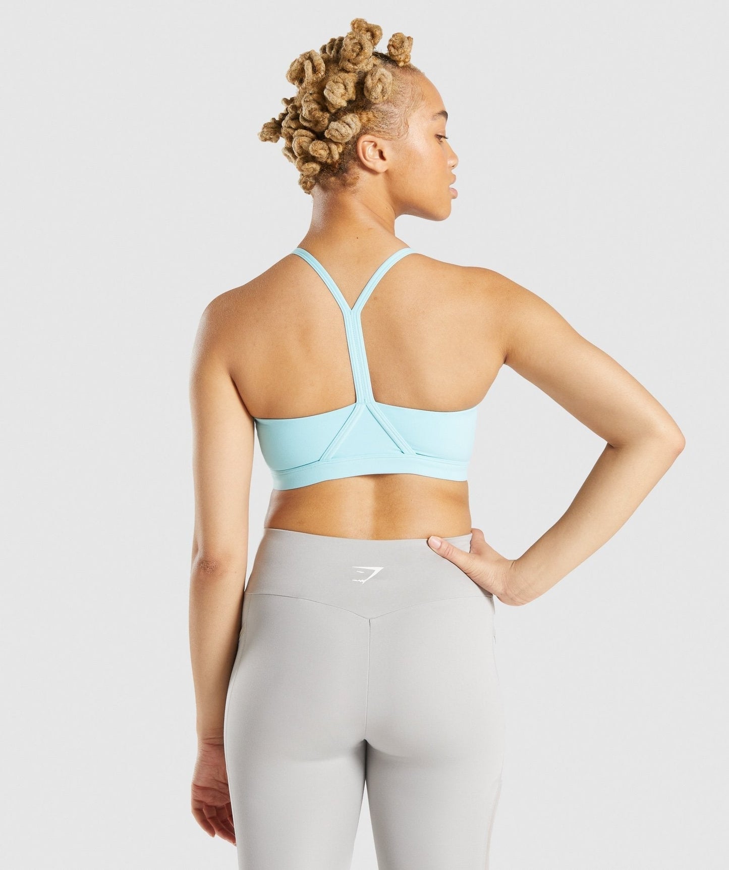 Gymshark V Neck Sports Bra - Turquoise