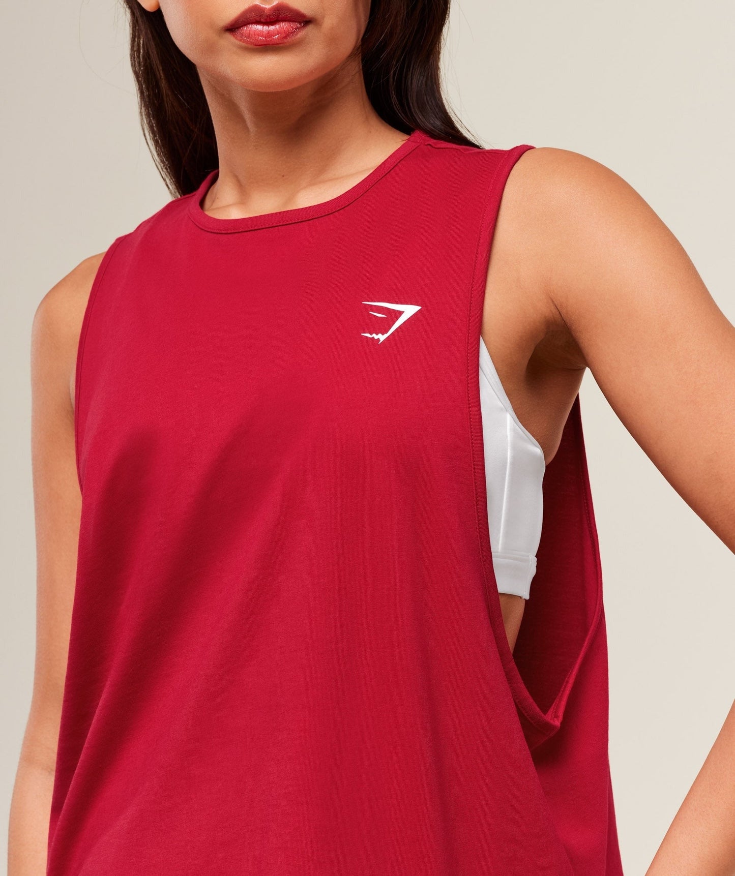 Gymshark Training Drop Arm Tank - Carmine Red