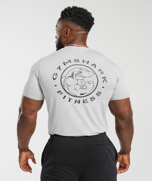 Gymshark Legacy T-Shirt - Light Grey Marl
