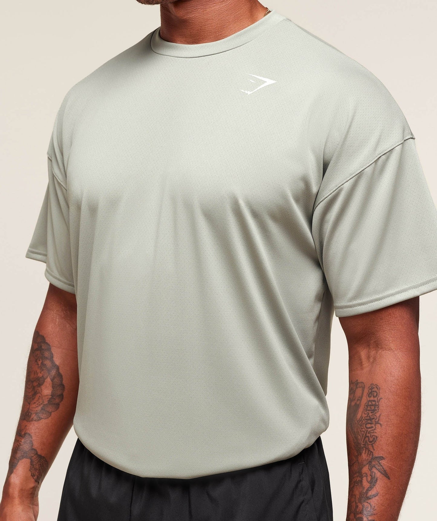 Gymshark Arrival Oversized T-Shirt - Stone Grey