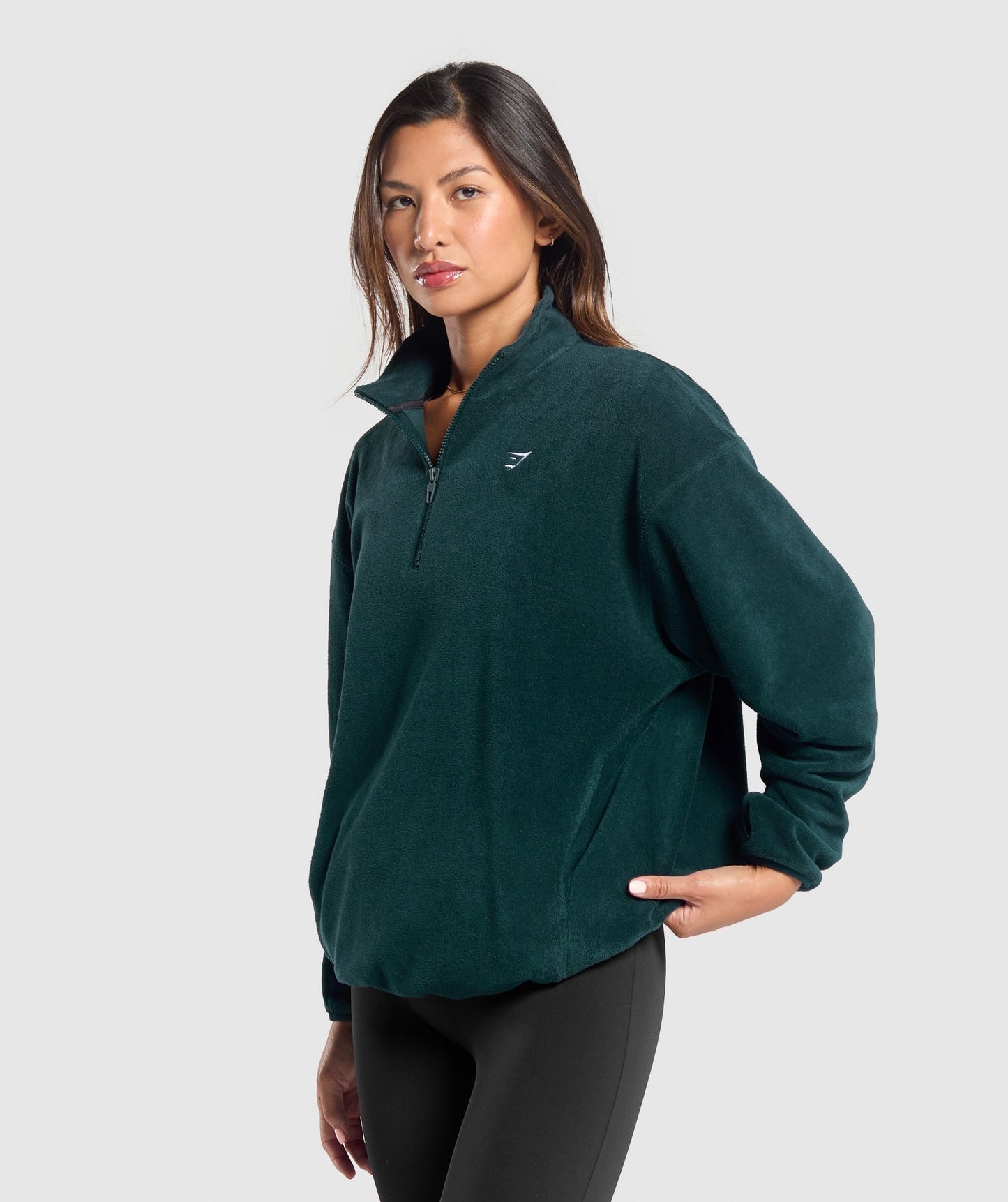 Gymshark Polar Fleece 1/4 Zip - Strong Teal