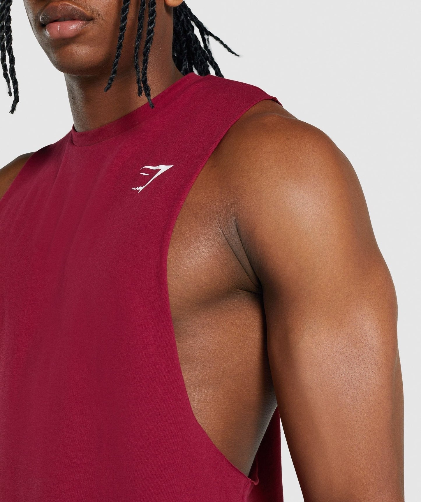 Gymshark Critical 2.0 Drop Arm Tank - Burgundy