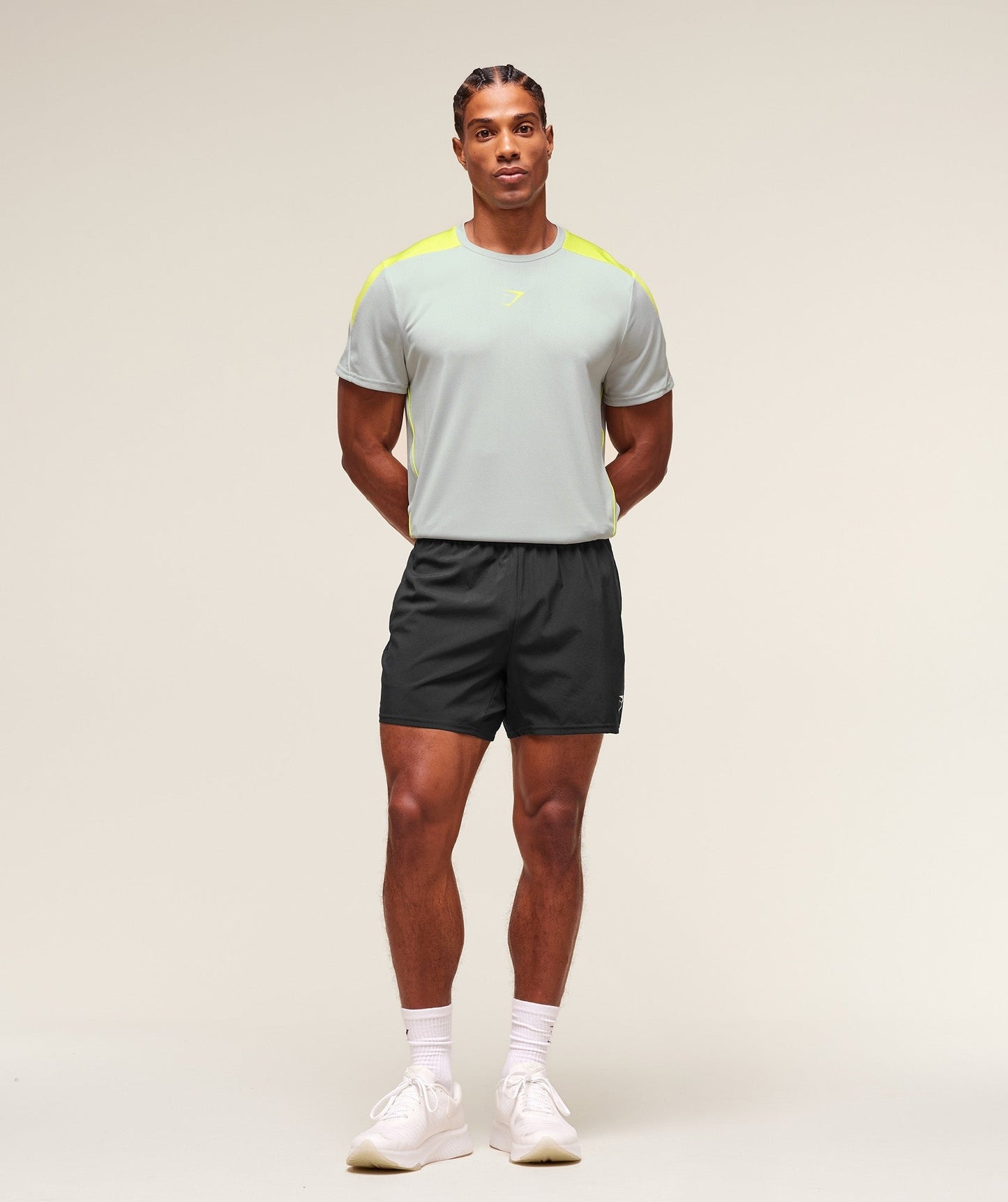 Gymshark Arrival Block T-Shirt - Light Grey