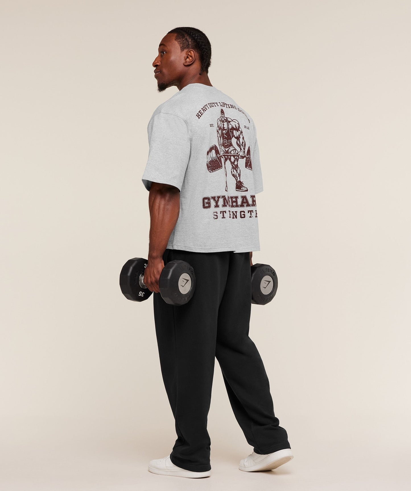 Gymshark Strength T-Shirt - Light Grey Core Marl