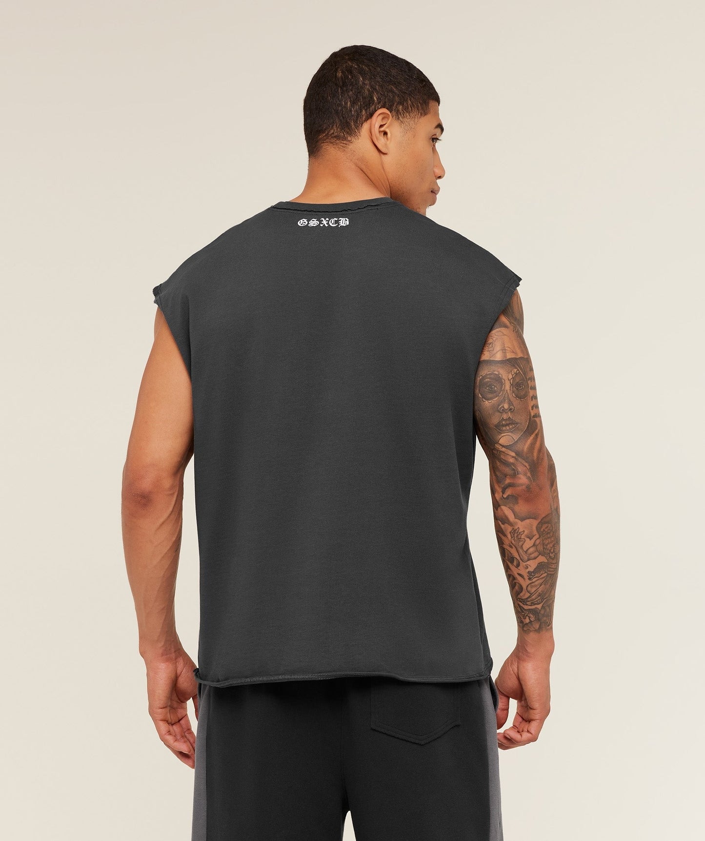 Gymshark x Carlos Belcast Cut off Tee - Grey