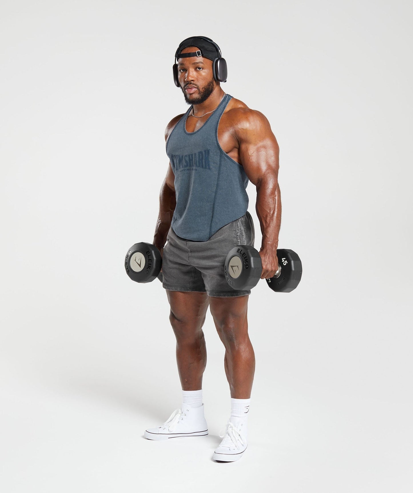 Gymshark Heritage Washed Stringer - Navy