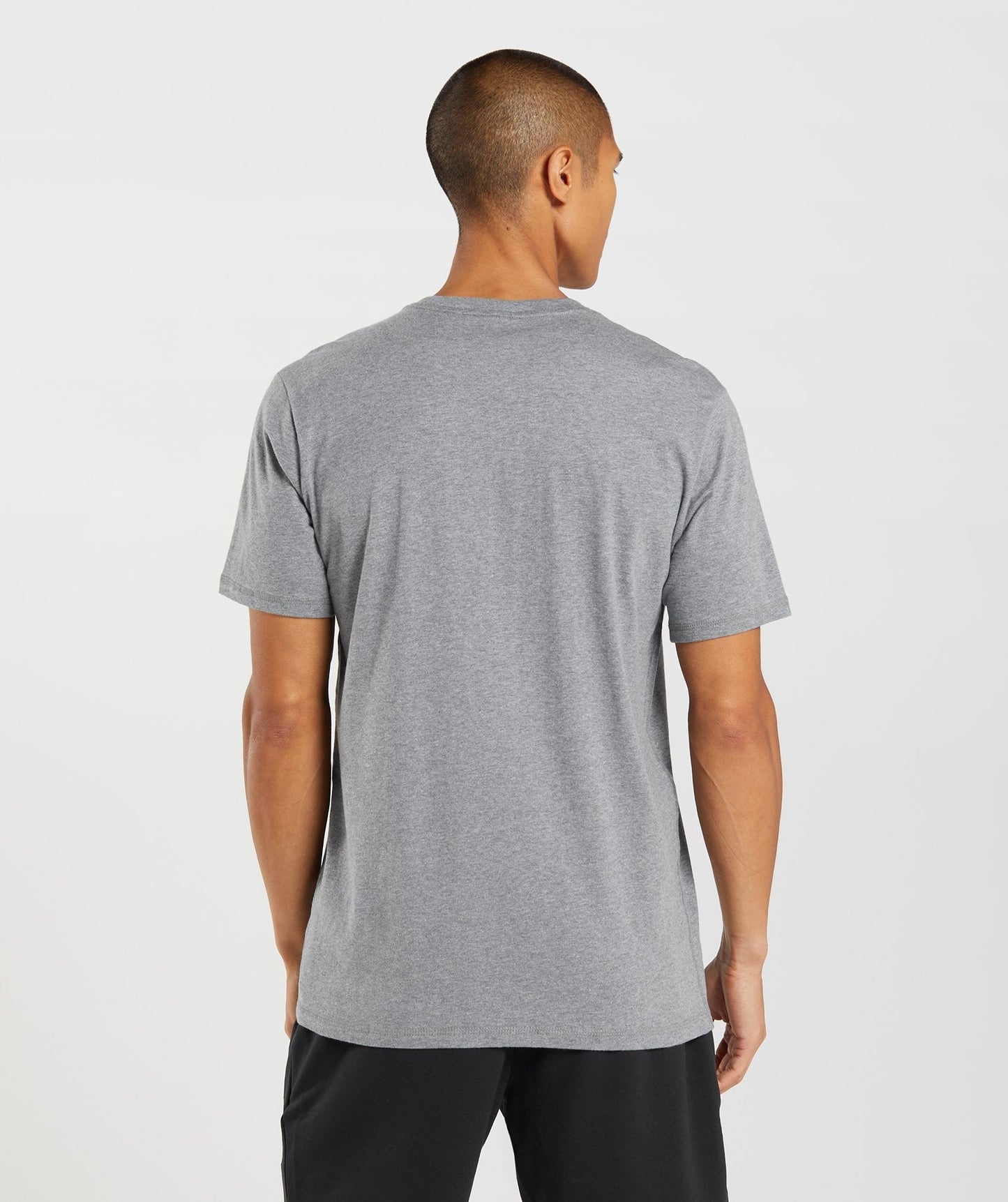Gymshark Sharkhead Infill T-Shirt - Charcoal Grey Marl