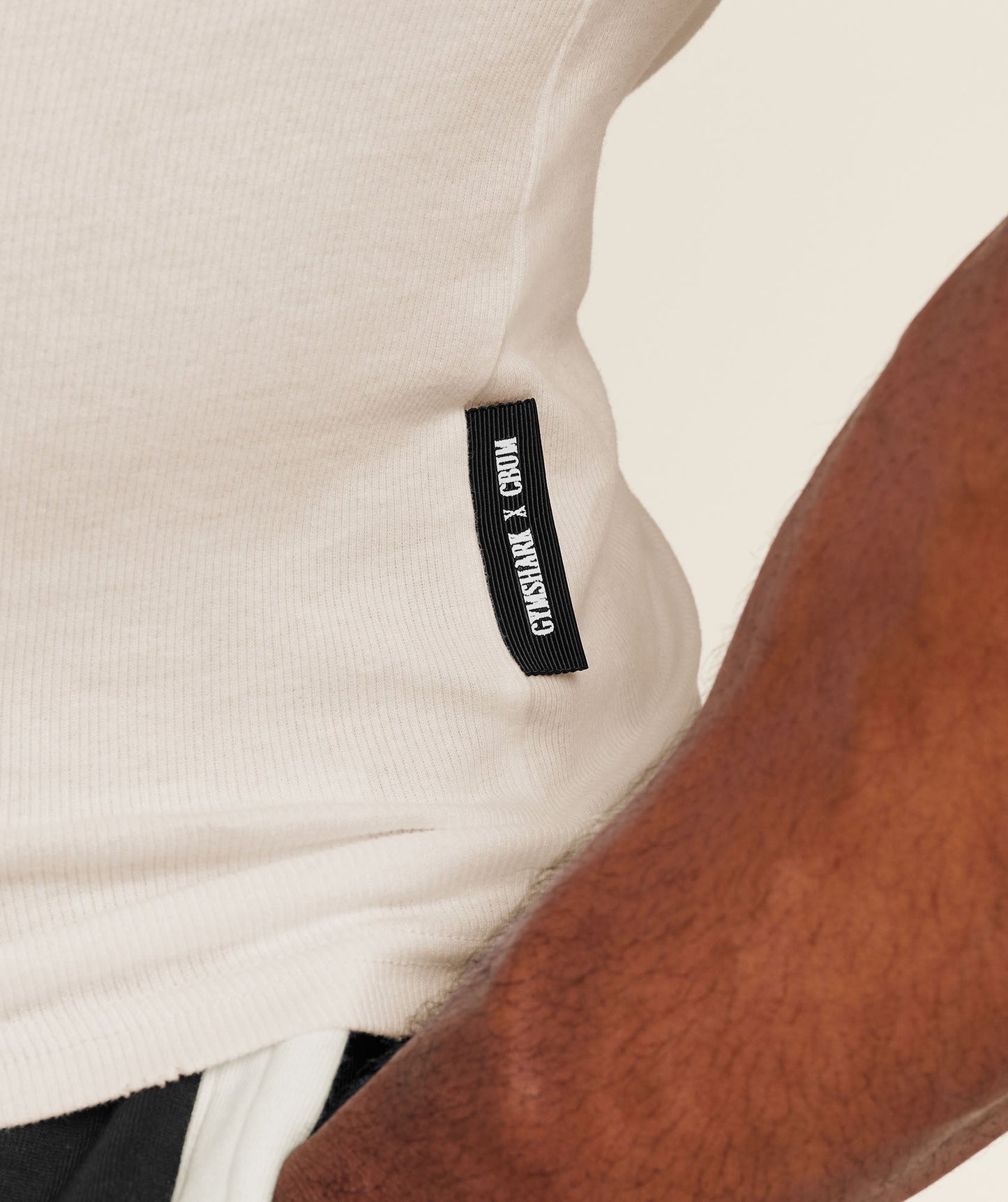 Gymshark x CBUM Ribbed Tank - Soft White