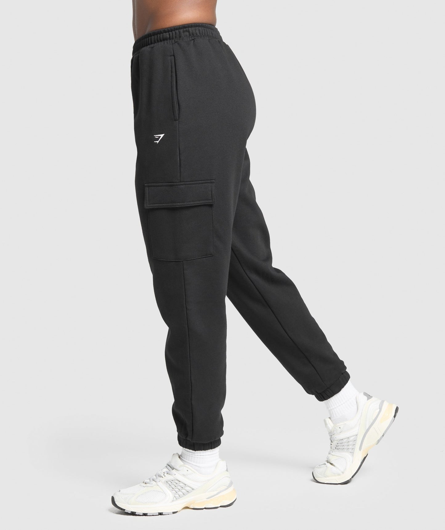 Gymshark Fleece Cargo Joggers - Black