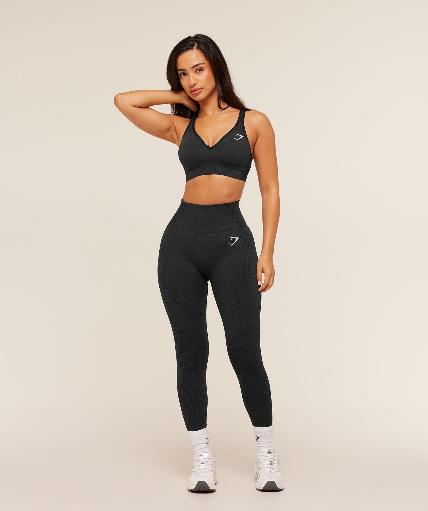 Gymshark Vital Short Leggings - Black Marl
