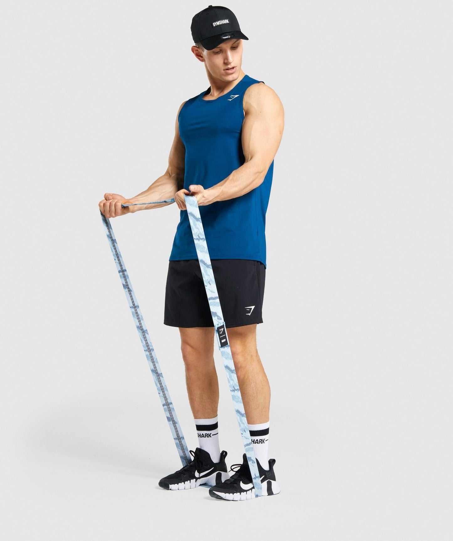 Gymshark Long Heavy Resistance Band - Blue Print
