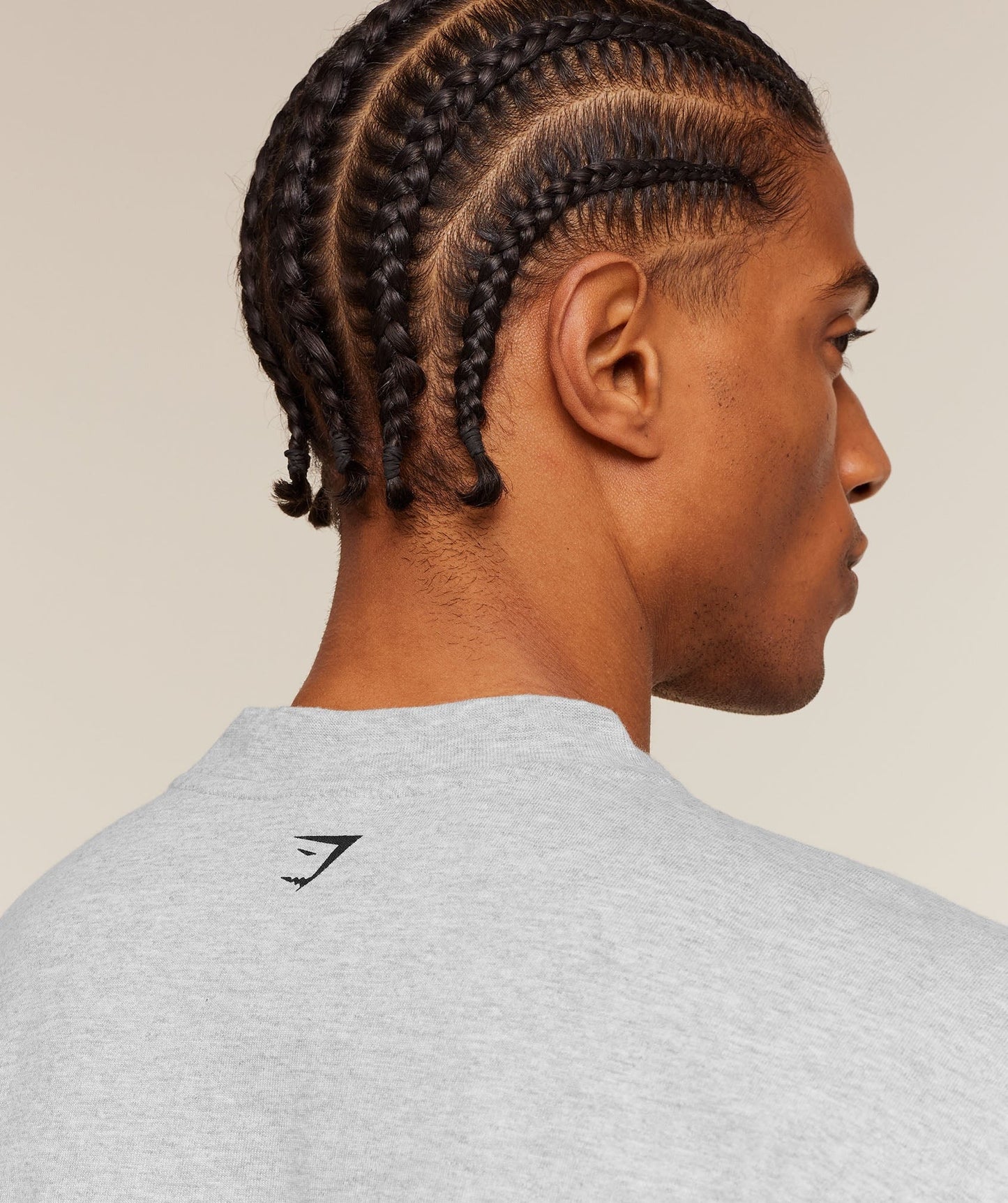Gymshark Ath-State Graphic T-Shirt - Light Grey Core Marl