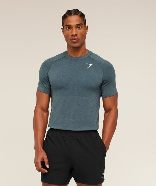 Gymshark Vital Seamless T-Shirt - Iron Blue / Stealth Blue