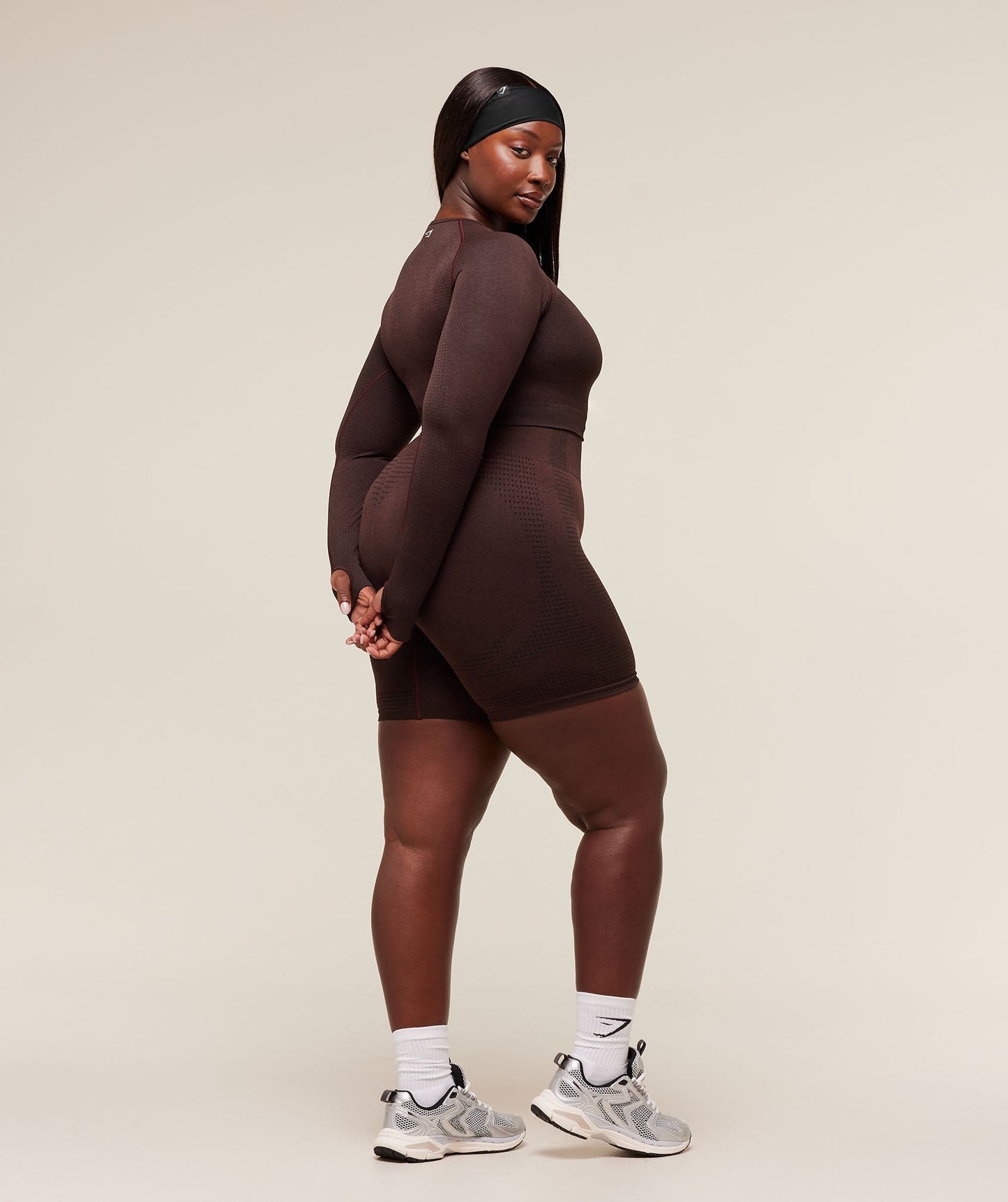 Gymshark Vital Crop Top - Rich Maroon/Marl