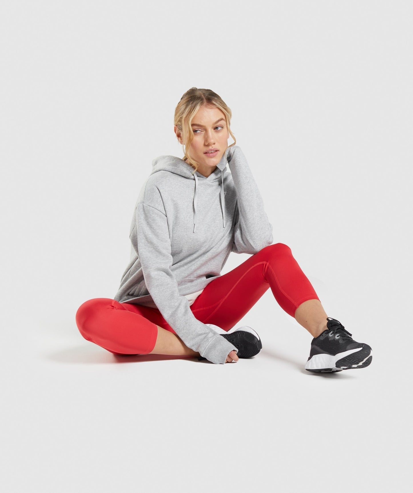 Gymshark Training Oversized Hoodie - Light Grey Marl