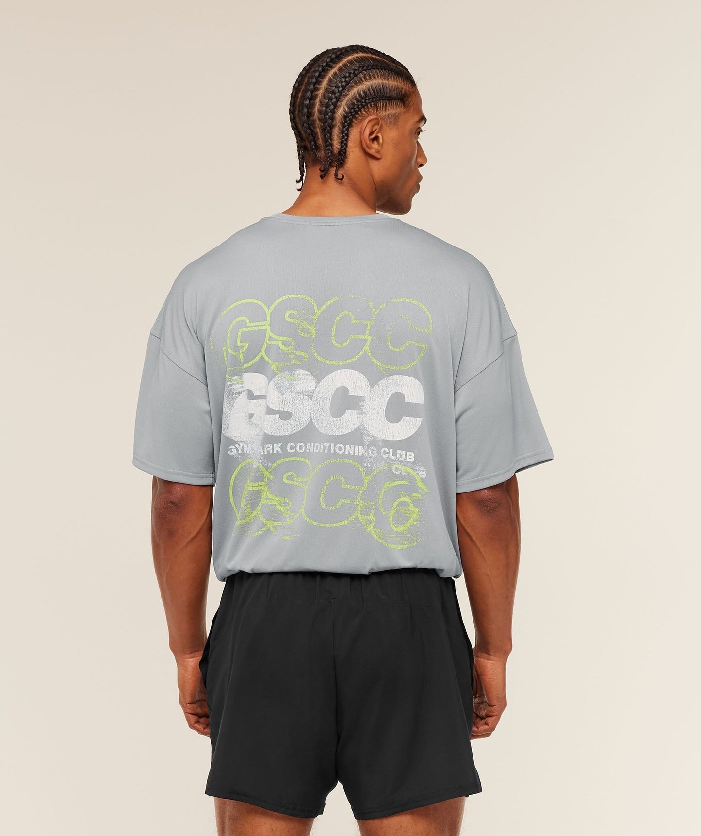 Gymshark GSCC Graphic T-Shirt - Denim Grey