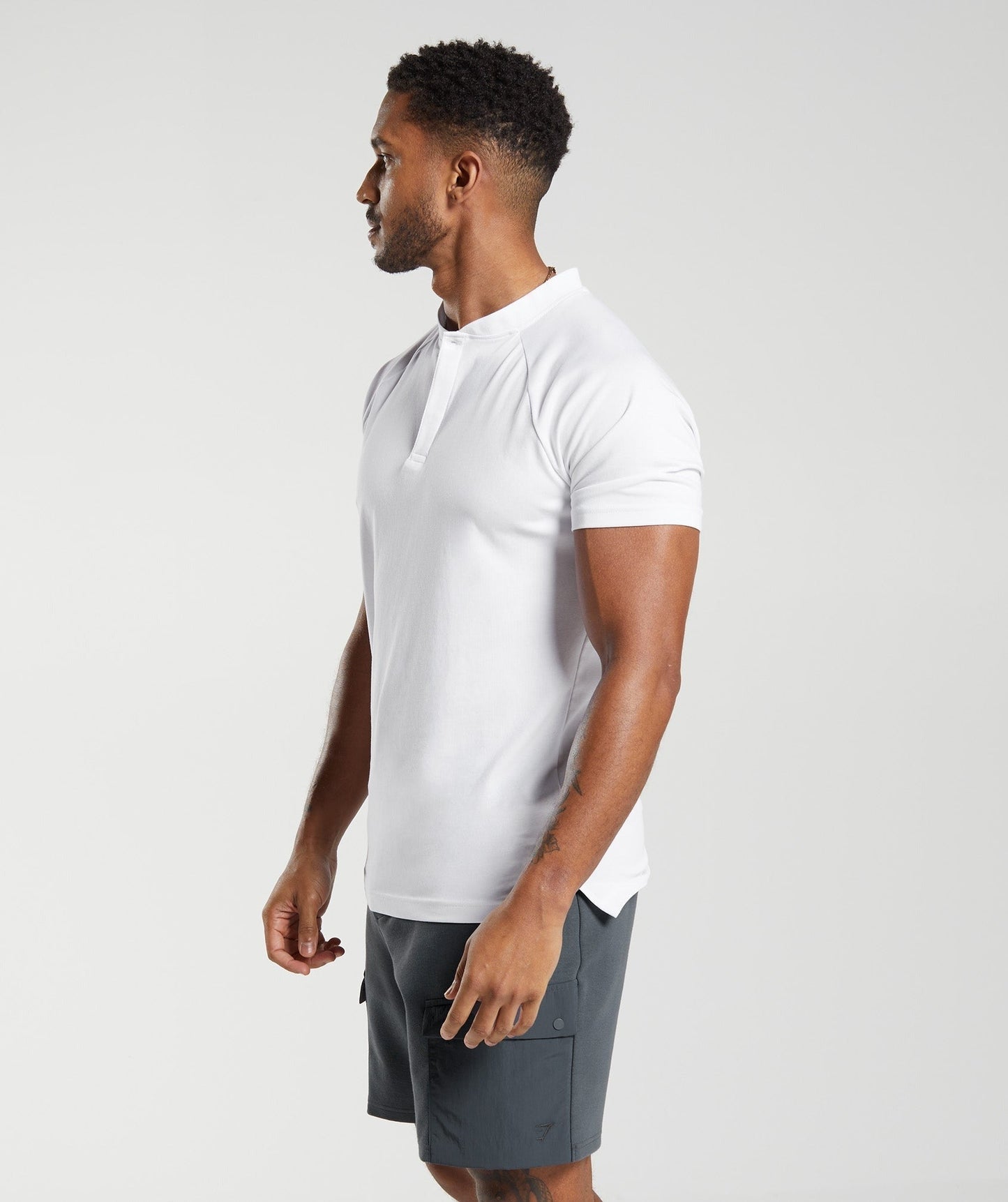 Gymshark Rest Day Commute Polo Shirt - White