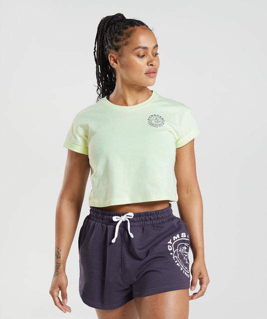 Gymshark Legacy Crop Top - Cucumber Green