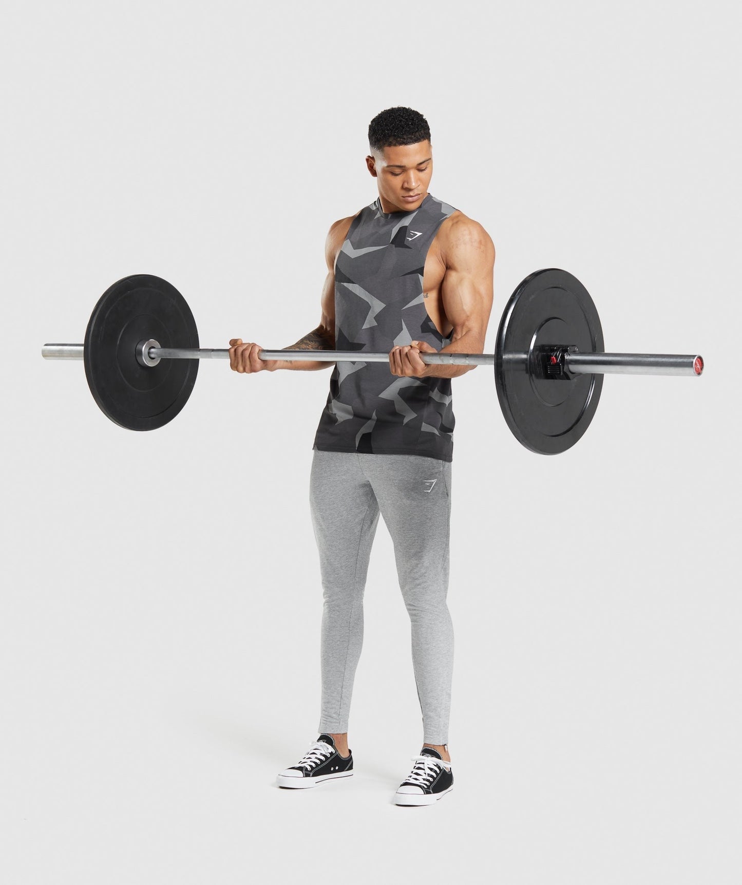 Gymshark Critical 2.0 Drop Arm Tank - Black Print