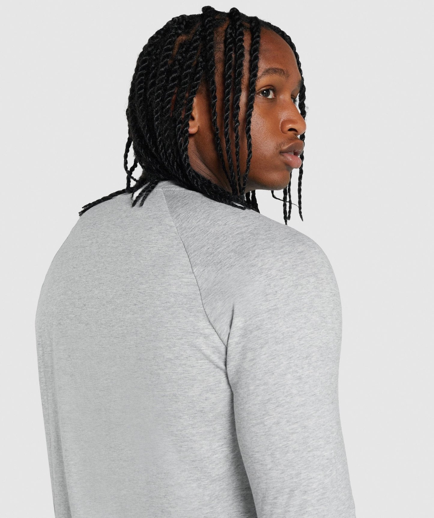 Gymshark Critical 2.0 Long Sleeve T-Shirt - Light Grey Marl