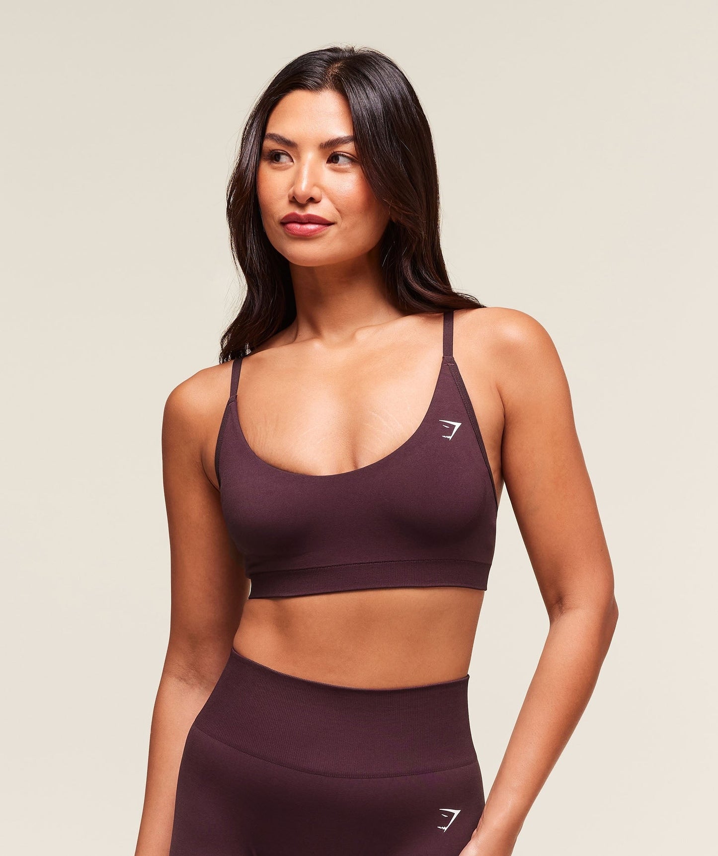 Gymshark Everyday Seamless Racerback Sports Bra - Cherry Purple
