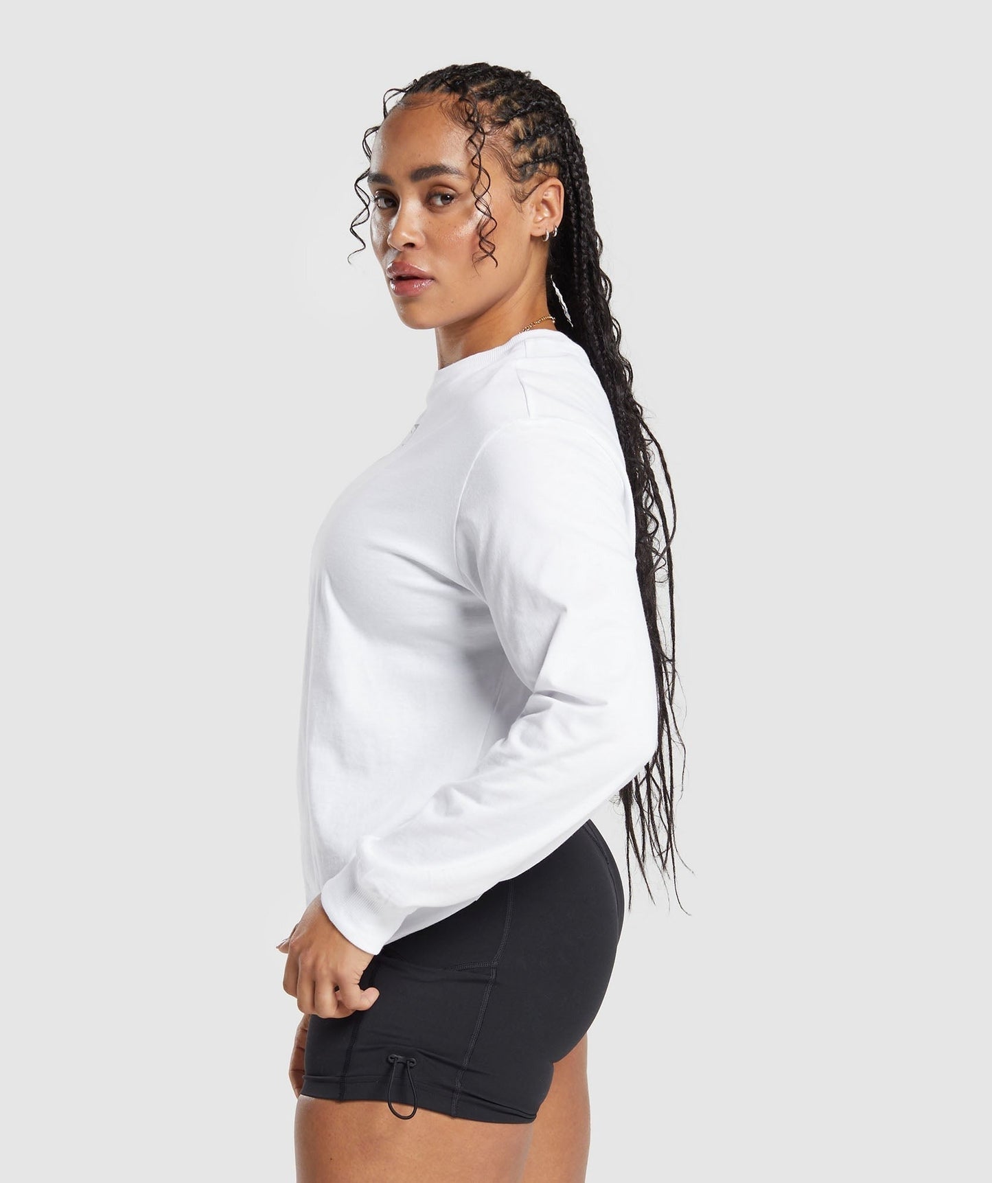 Gymshark Weightlifting Long Sleeve Top - White