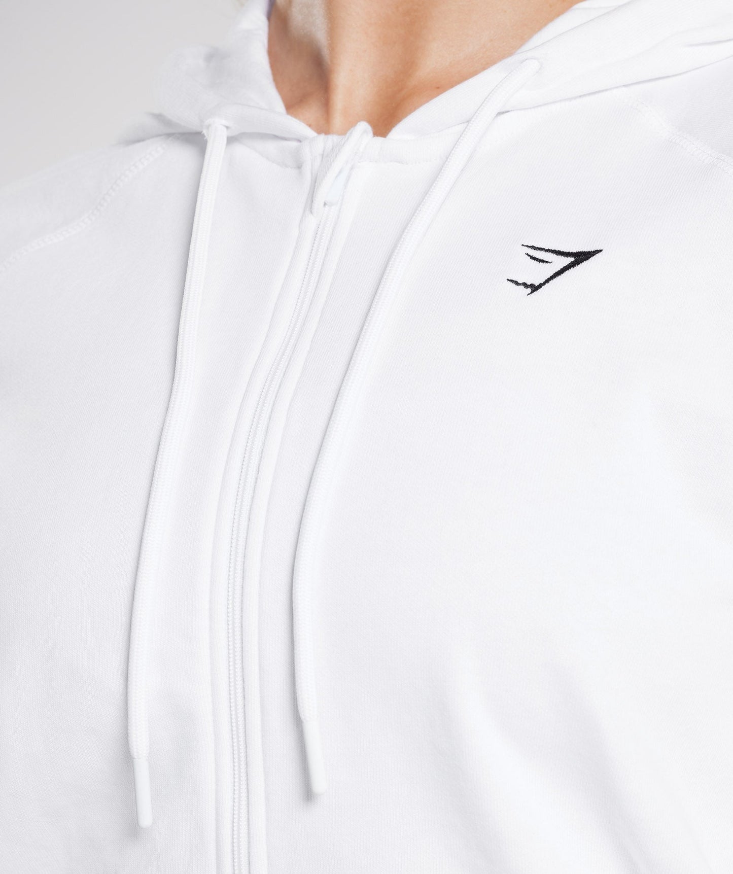 Gymshark Training Zip Hoodie - White