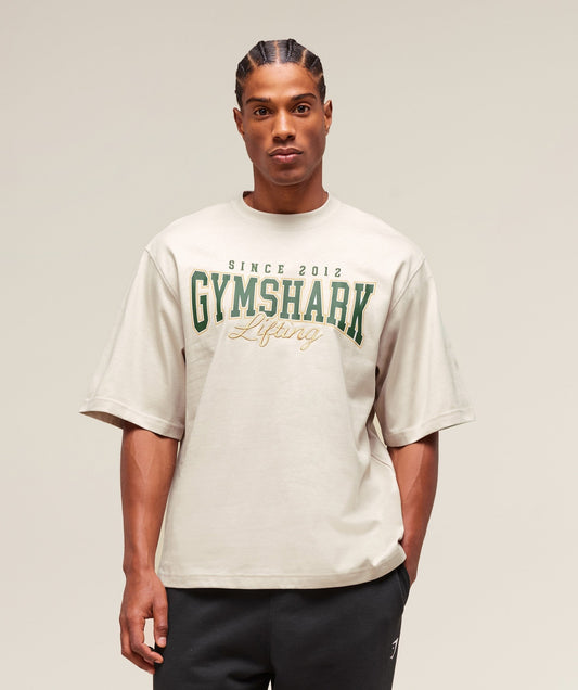 Gymshark Lifting Essentials T-Shirt - Pebble Grey