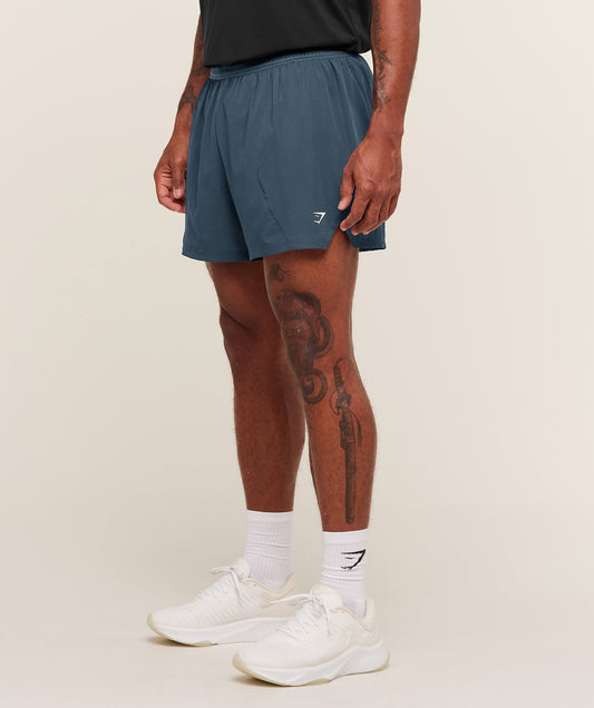 Gymshark Running 5" Shorts - GS Stealth Blue
