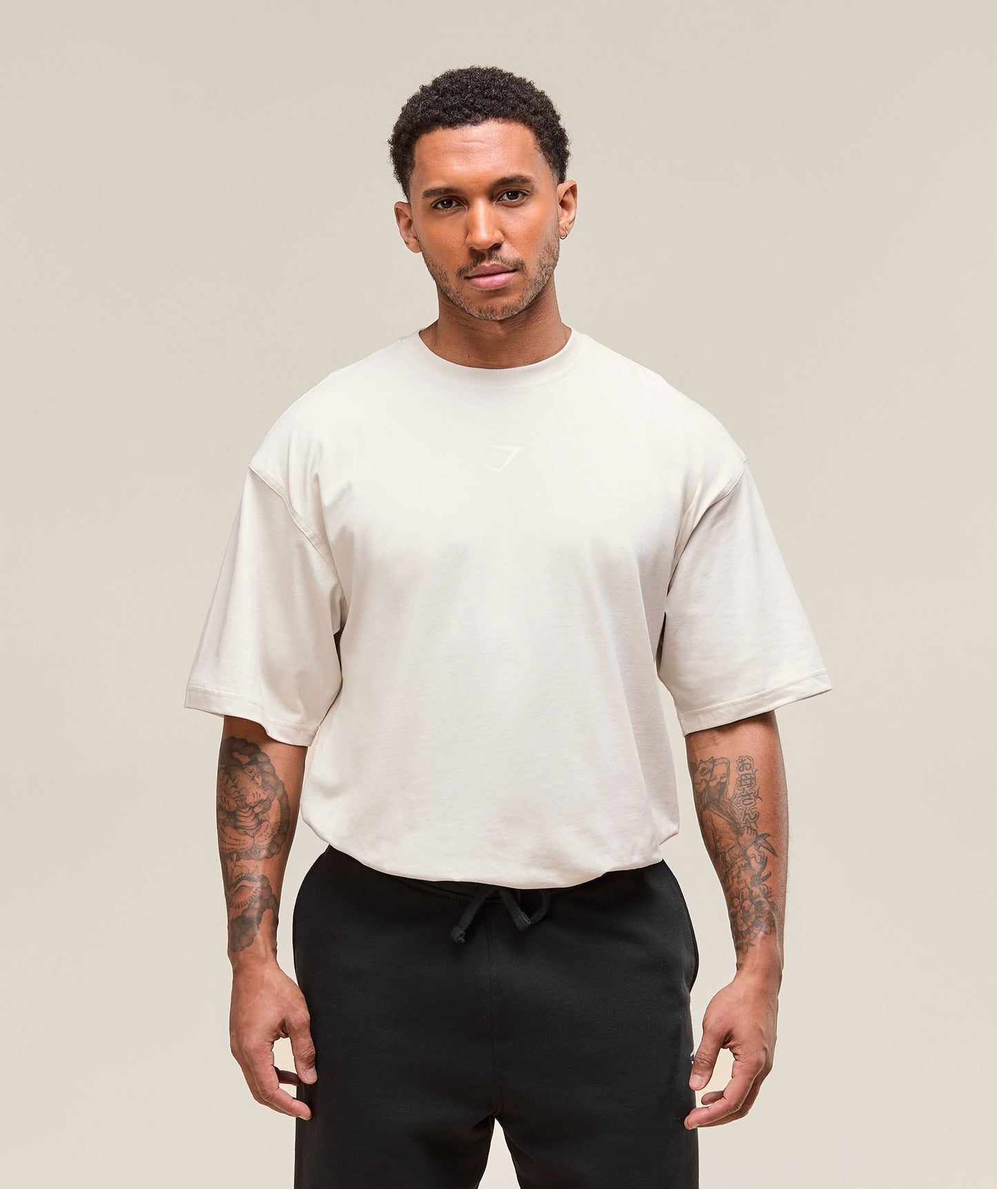Gymshark Power T-Shirt - Oat White