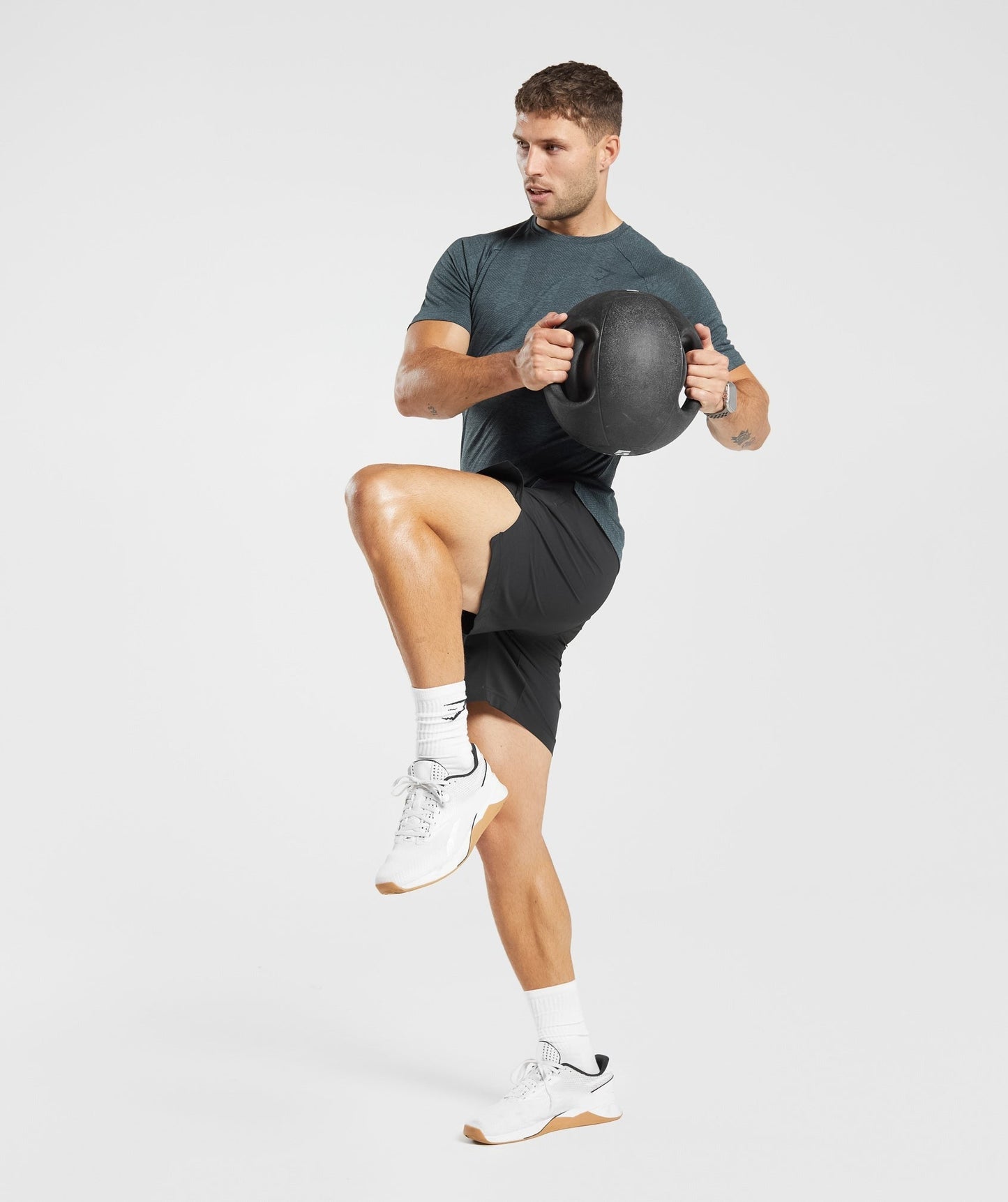 Gymshark Apex T-Shirt - Smokey Teal/Darkest Teal