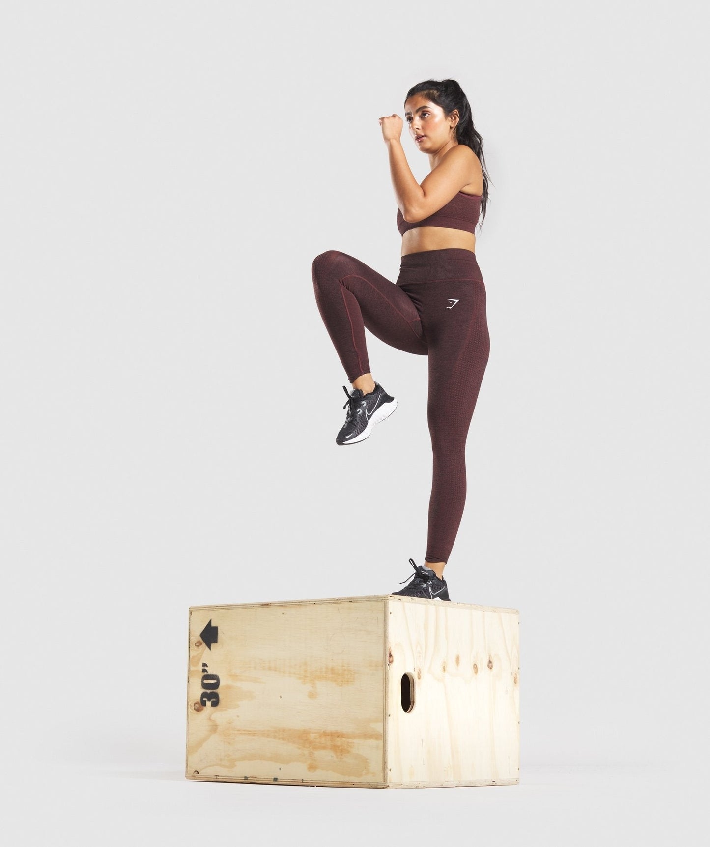 DNU - Gymshark Vital Rise Seamless Leggings - Brown Marl