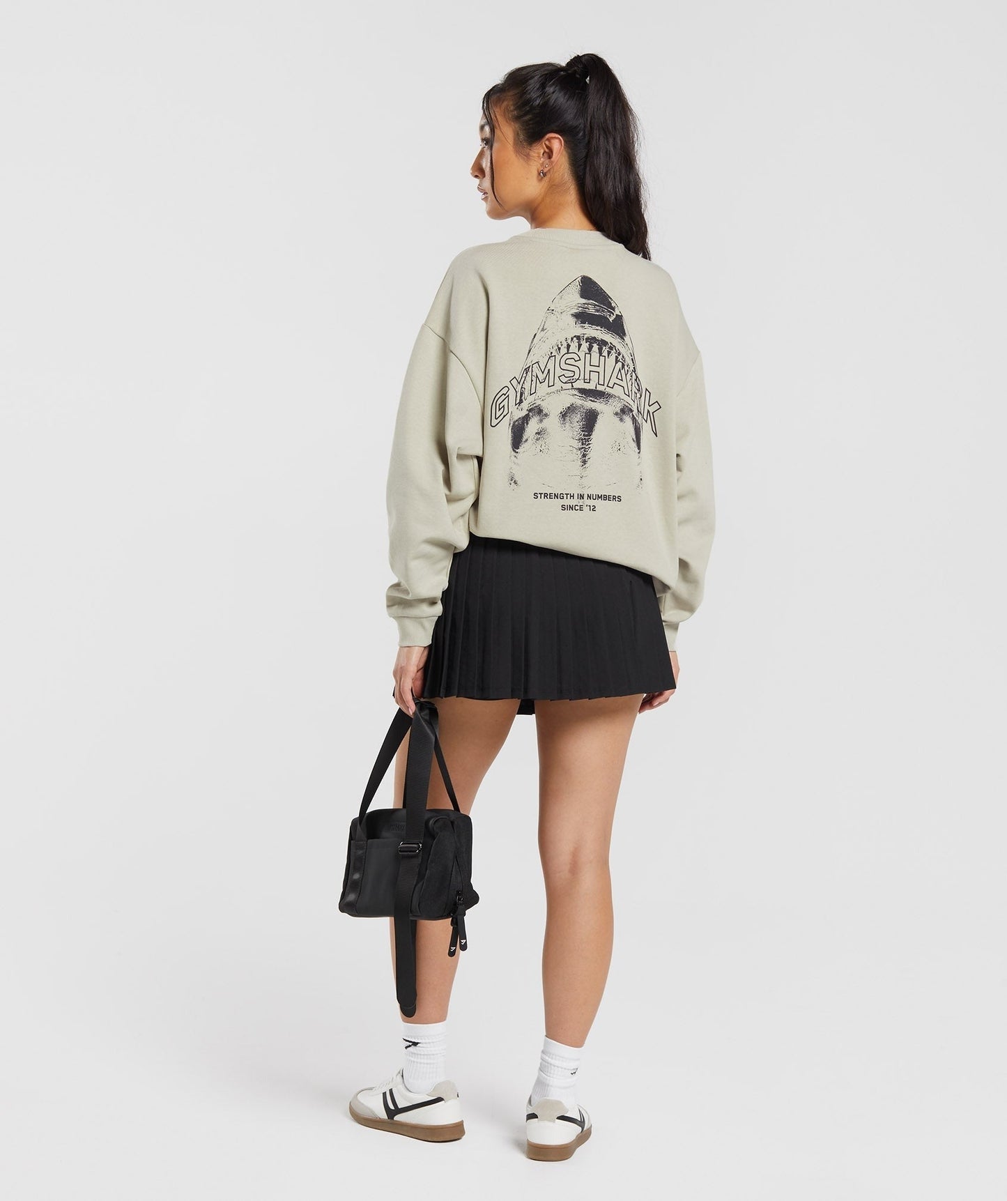 Gymshark Shark Attack Oversized Sweatshirt - Brown