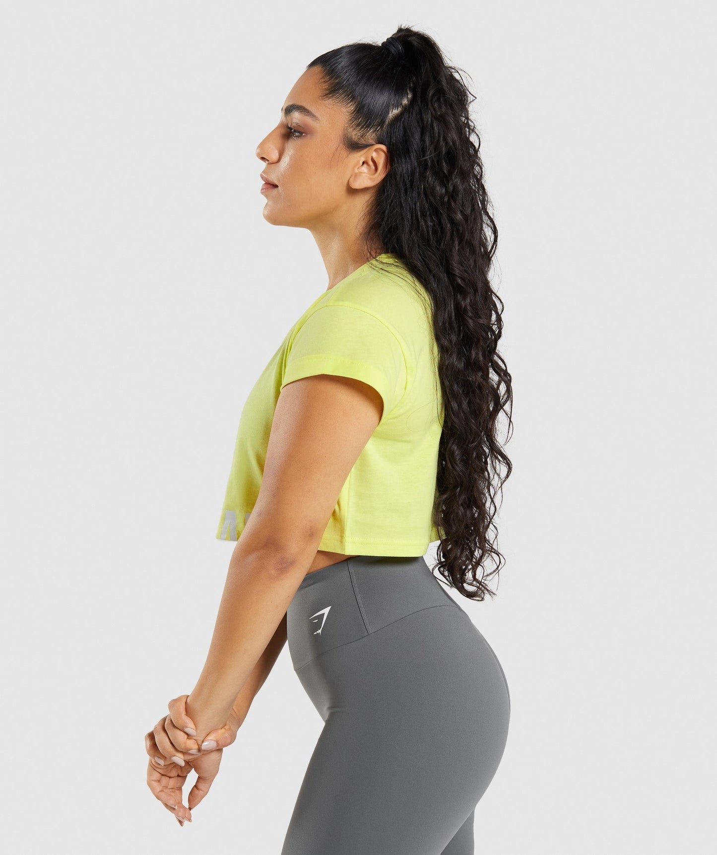 Gymshark Fraction Crop Top - Firefly Green