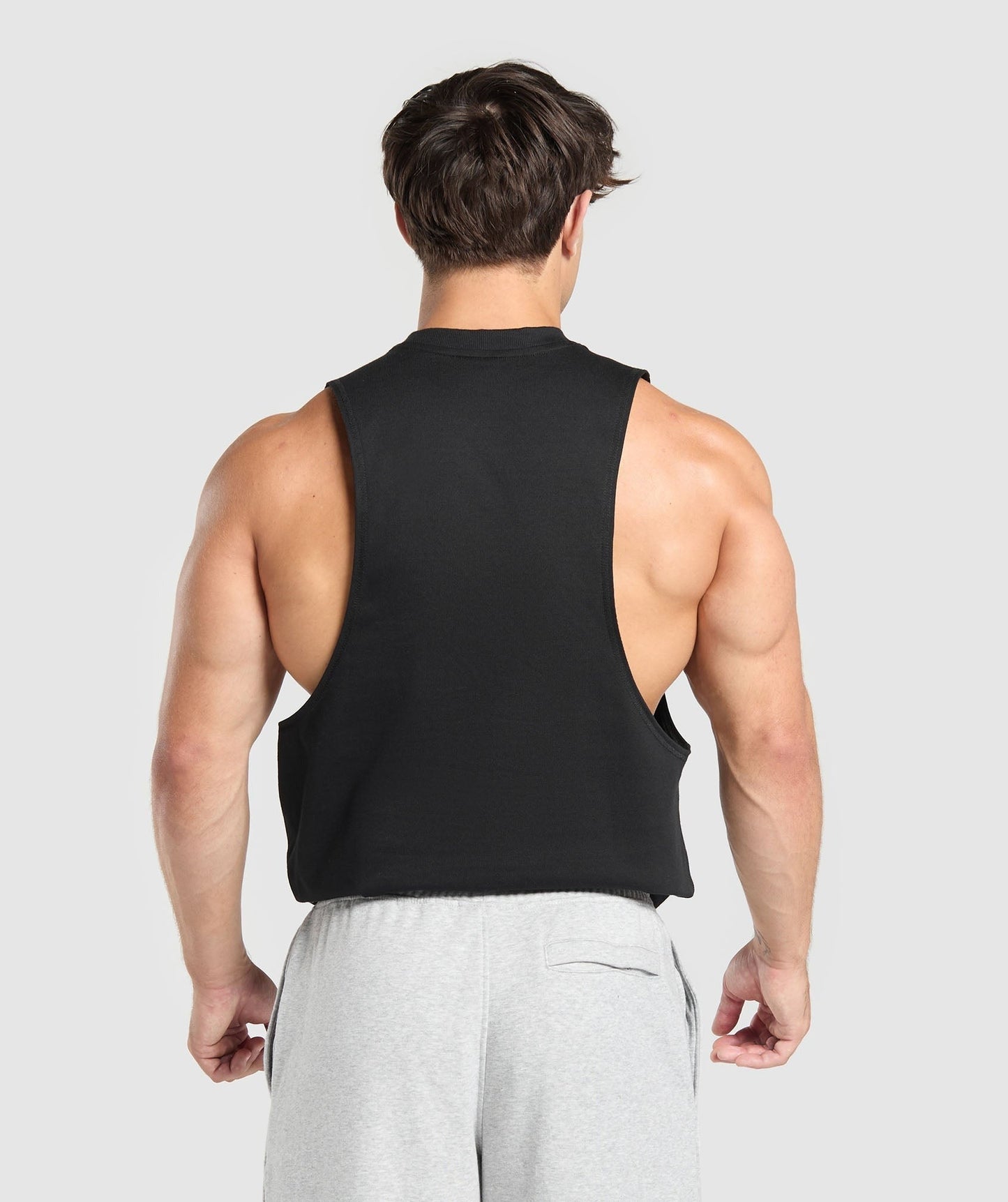 Gymshark Premium Lifting Drop Arm Tank - Black