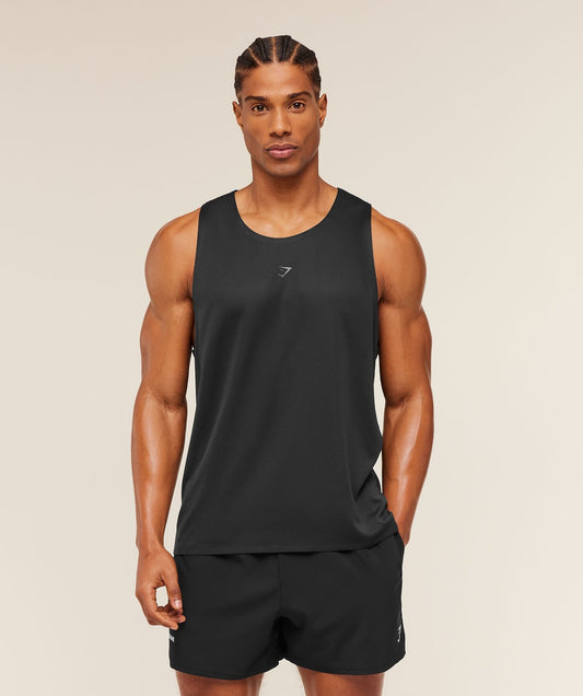Gymshark Hybrid Engineered Jacquard Tank - Black