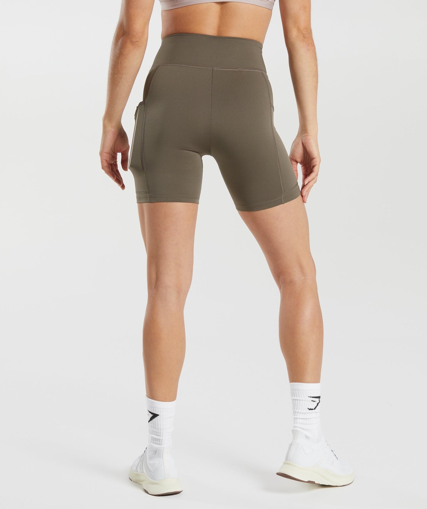 Gymshark Pocket Shorts - Camo Brown