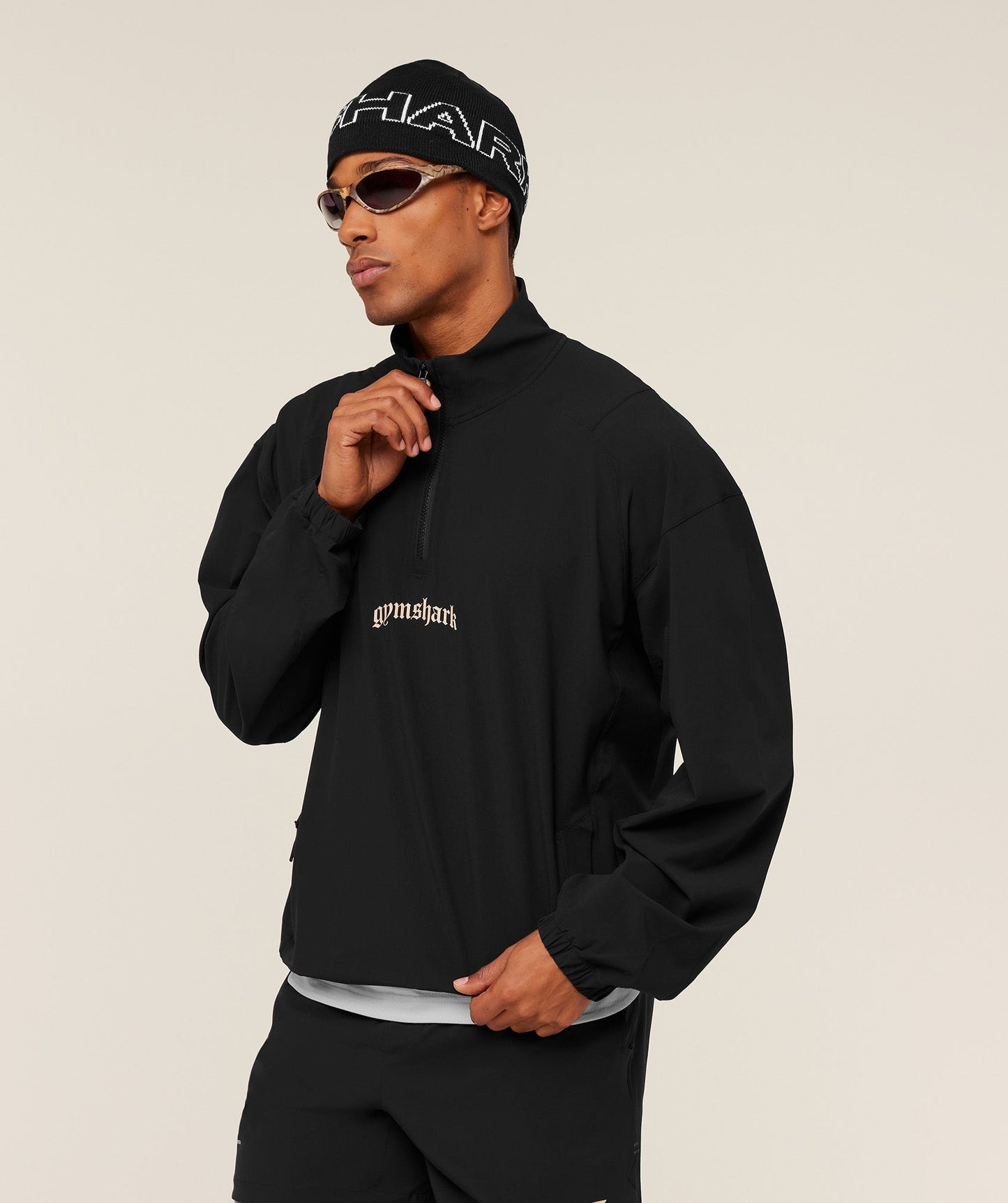 Gymshark Tactical Shell 1/4 Zip - Black