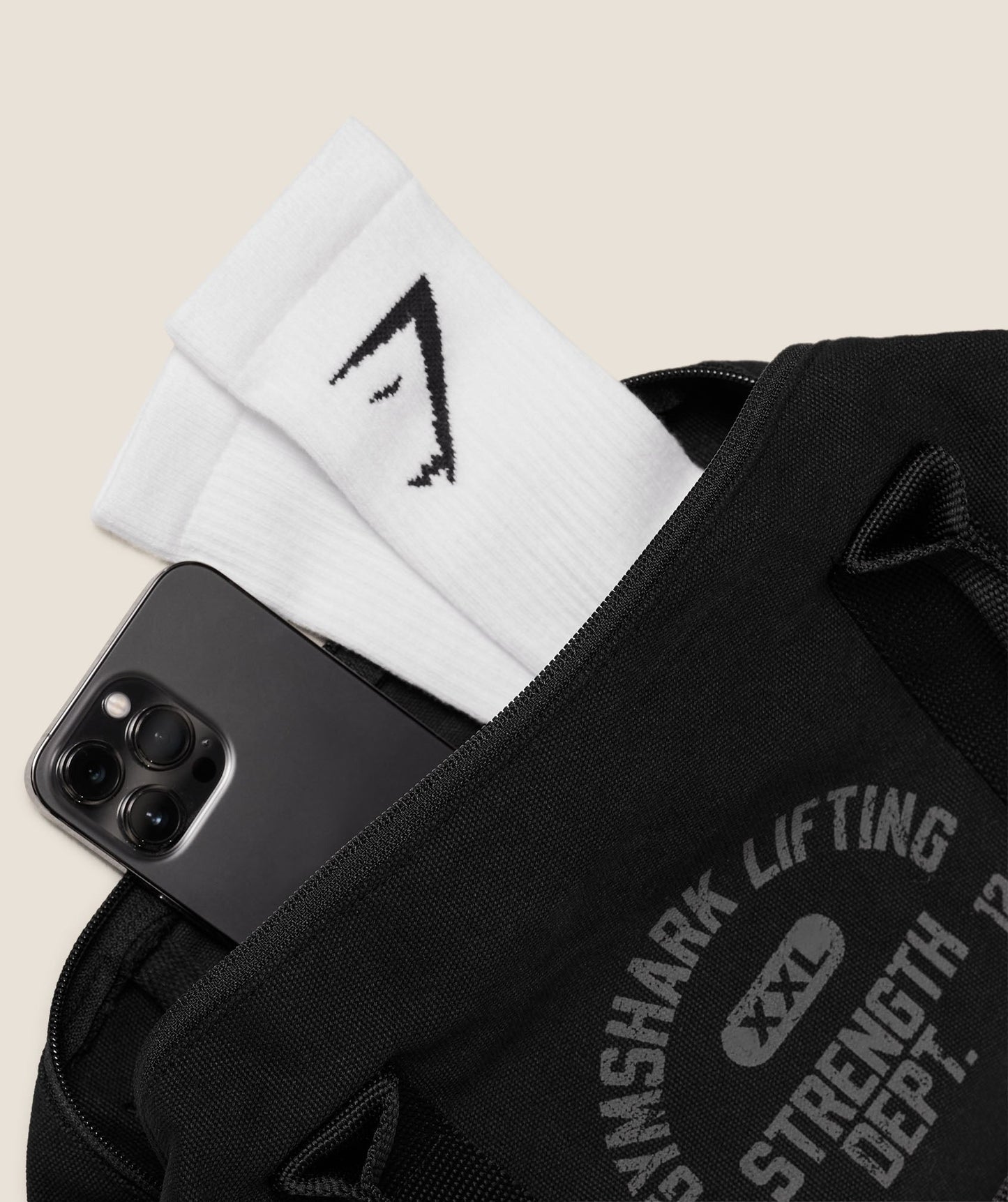 Gymshark Strength Dept Mini Canvas Duffle Bag - Black