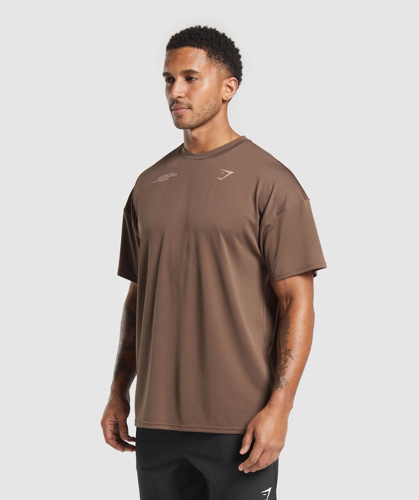 Gymshark Conditioning Club Oversized T-Shirt - Walnut Brown