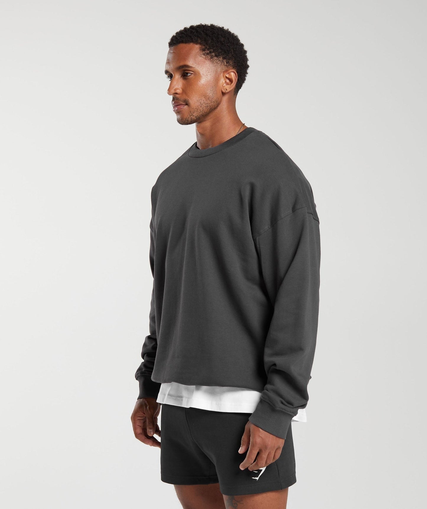 Gymshark Rest Day Essentials Crew - Onyx Grey