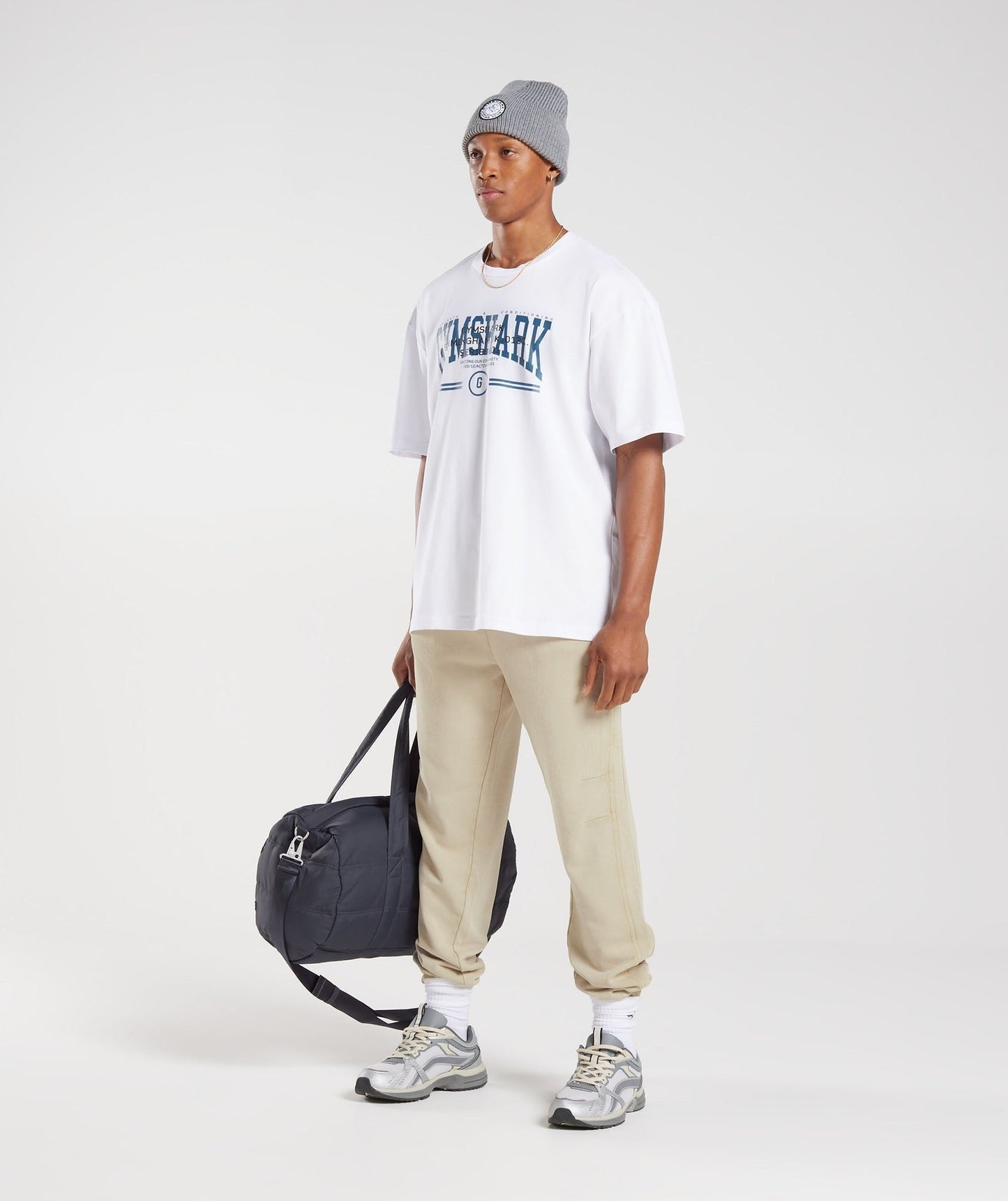 Gymshark Collegiate Oversized T-Shirt - White