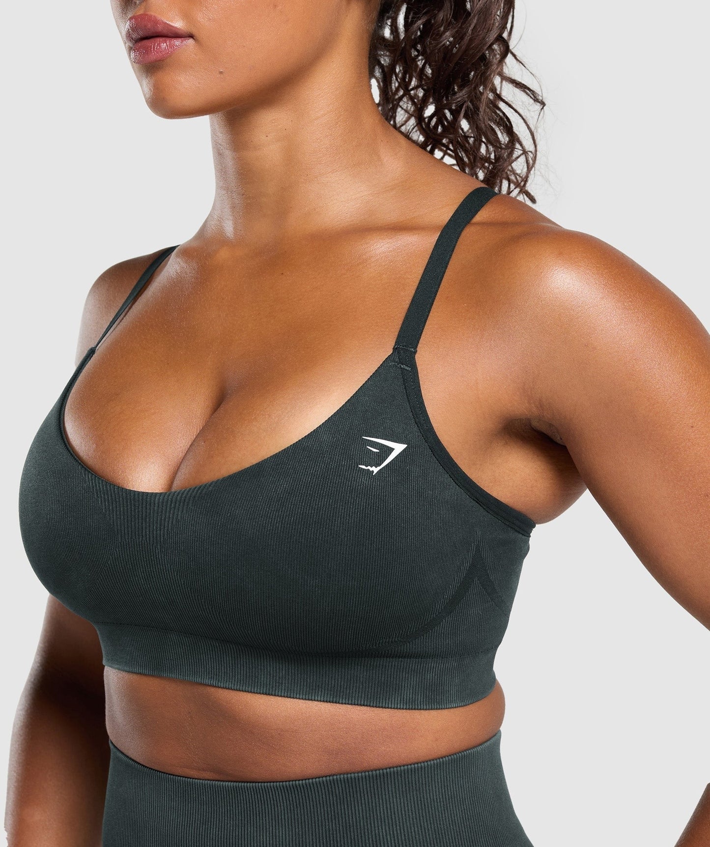 Gymshark Gains Seamless Washed Sports Bra - Black