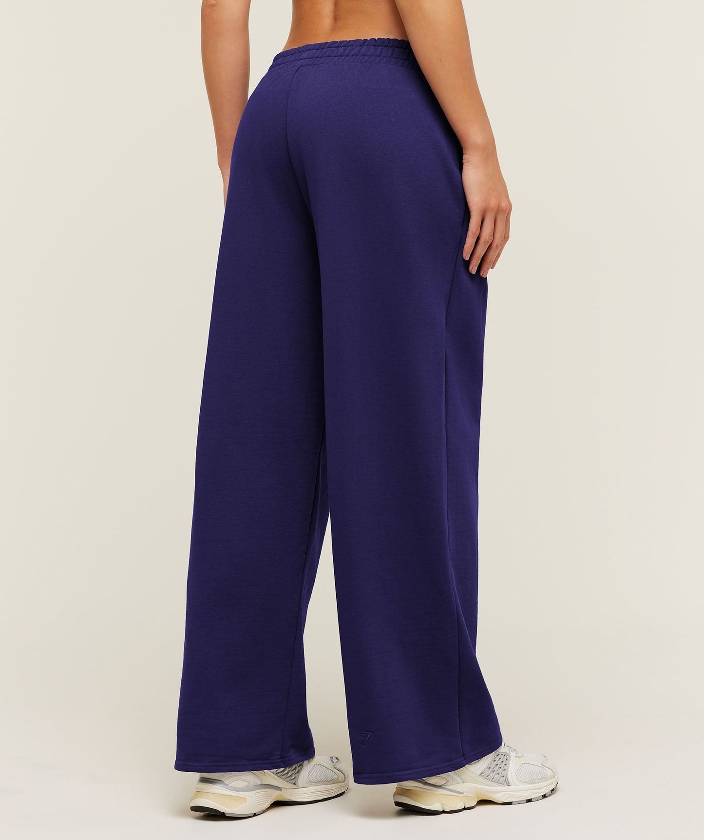 Gymshark Script Embroidery Wide Leg Pants - Indigo Purple